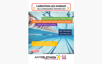 Défi 5 heures de natation pour le Téléthon