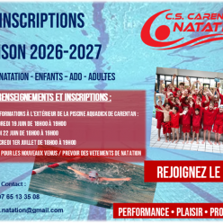 Inscriptions et réinscriptions saison 2026/2027